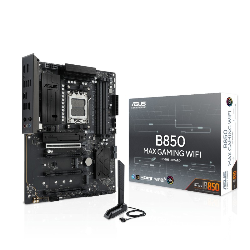 ASUS B850 MAX GAMING WIFI ATX Socket AM5 AMD B850 ASUS B850 MAX GAMING WIFI ATX Socket AM5 AMD B850
